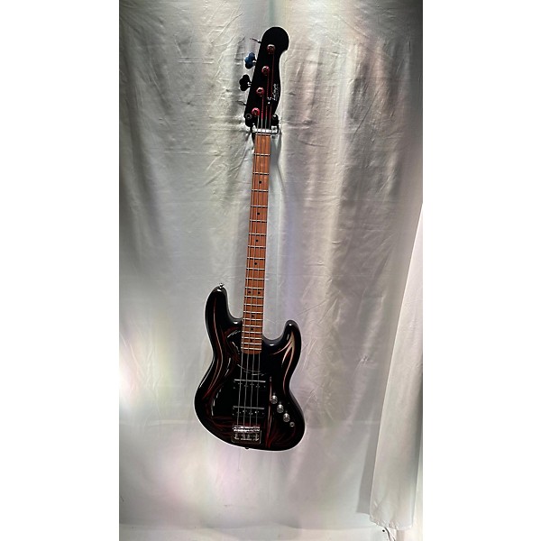 Used Used Lecompte Jss Black With Pinstripe Electric Bass Guitar