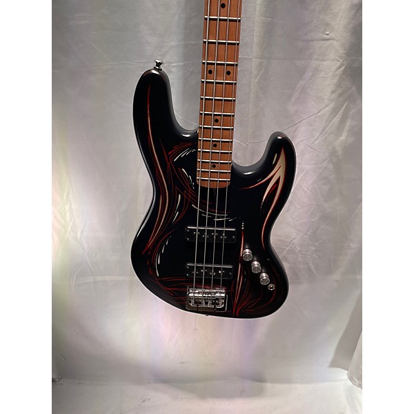 Used Used Lecompte Jss Black With Pinstripe Electric Bass Guitar