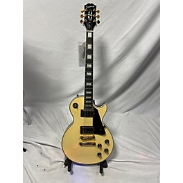 Used Epiphone Used Epiphone Les Paul Custom Blackback Pro White Solid Body Electric Guitar