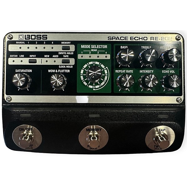 Used BOSS RE202 SPACE ECHO Effect Pedal