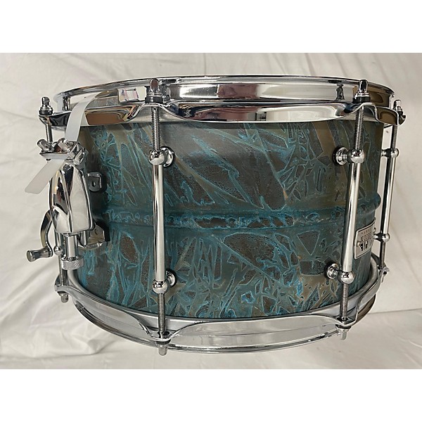 Used Pork Pie 7X13 Patina Brass Drum