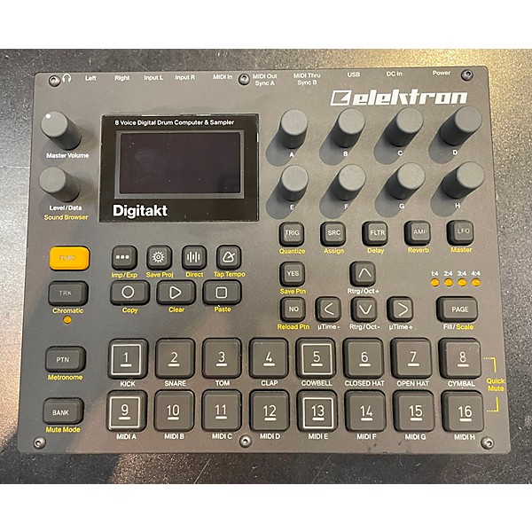 Used Elektron DIGITAKT Drum Machine