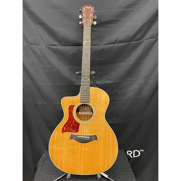 Used Taylor 214CE Left Handed Acoustic Electric Guitar