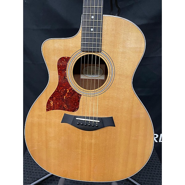 Used Taylor 214CE Left Handed Acoustic Electric Guitar