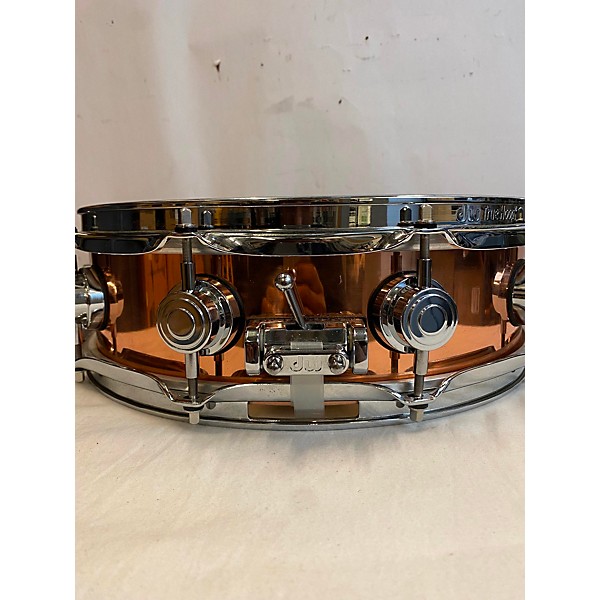 Used DW 4X14 Collector's Series Polished Copper Snare DRVP0414 Drum