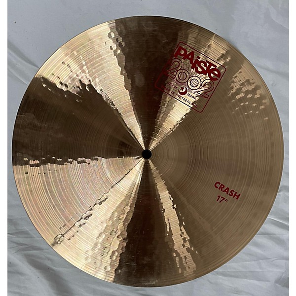 Used Paiste 17in 2002 Crash Cymbal