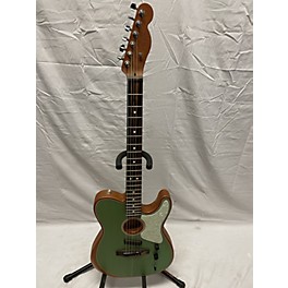 Used In Store Used Used Fender American Acoustasonic Telecaster Surf Green Acoustic Electric Guitar