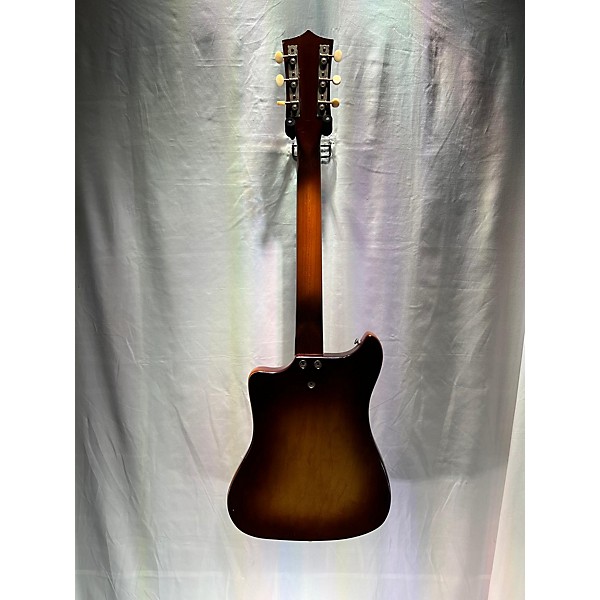 Vintage 1965 Montclair (Kay Built) K112 Vanguard Brown Sunburst Solid Body Electric Guitar