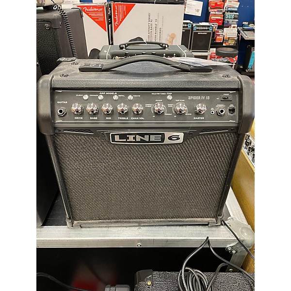 Used Line 6 Spider IV 15W 1X8 Guitar Combo Amp