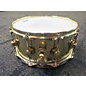 Used DW 6.5X14 COLLECTOR'S SERIES Polished Brass With Gold Hardware Drum thumbnail