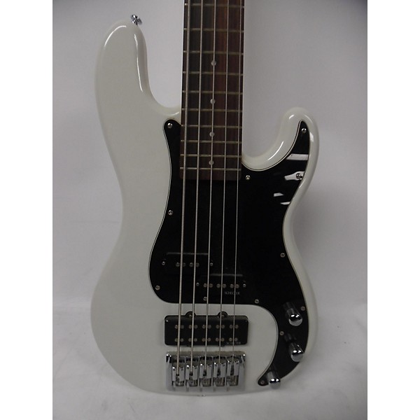 Used Used SCHECTOR DIAMOND SERIES White Electric Bass Guitar