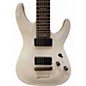 Used Schecter Guitar Research Demon 7 String White Solid Body Electric Guitar