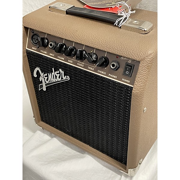 Used Fender Acoustasonic 15 Acoustic Guitar Combo Amp