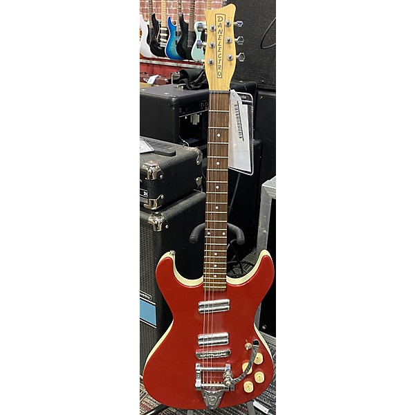 Used Used Danelectro Hohad Metallic Candy Red Burst Solid Body Electric Guitar