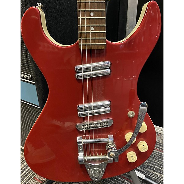 Used Used Danelectro Hohad Metallic Candy Red Burst Solid Body Electric Guitar