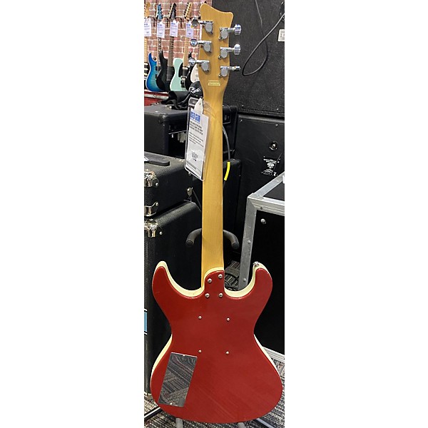 Used Used Danelectro Hohad Metallic Candy Red Burst Solid Body Electric Guitar