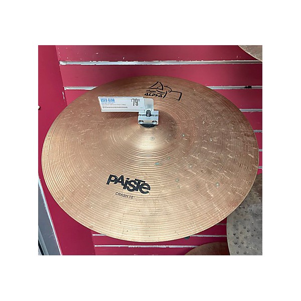 Used Paiste 18in ALPHA CRASH Cymbal