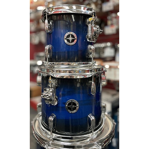 Used Used 2020 Bucks County Drum Co 6 piece Prime Series Waterfall Blue Drum Kit