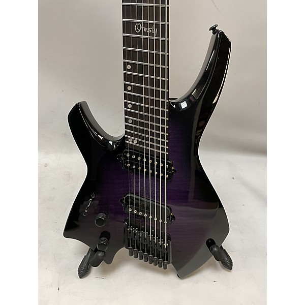 Used Used ORMSBY GOLIATH 8 STRING LEFT HANDED Trans Purple Solid Body Electric Guitar