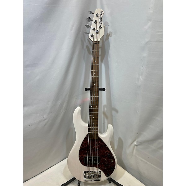 Used Sterling by Music Man Ray35 5 String Electric Bass Guitar White ...