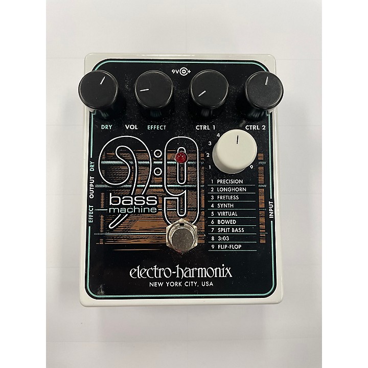 Used Electro-Harmonix BASS9 Bass Machine Bass Effect Pedal 
