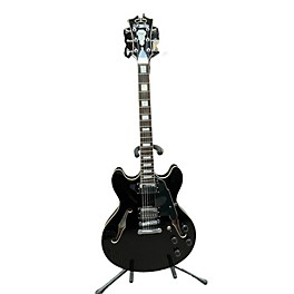 Used D'Angelico Used D'Angelico Premier Series DC Black Hollow Body Electric Guitar