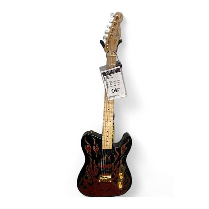ギター Fender USA Telecaster James Burton 1994 Vintage 1994 Fender JAMES BURTON TELECASTER Red Flame Solid Body