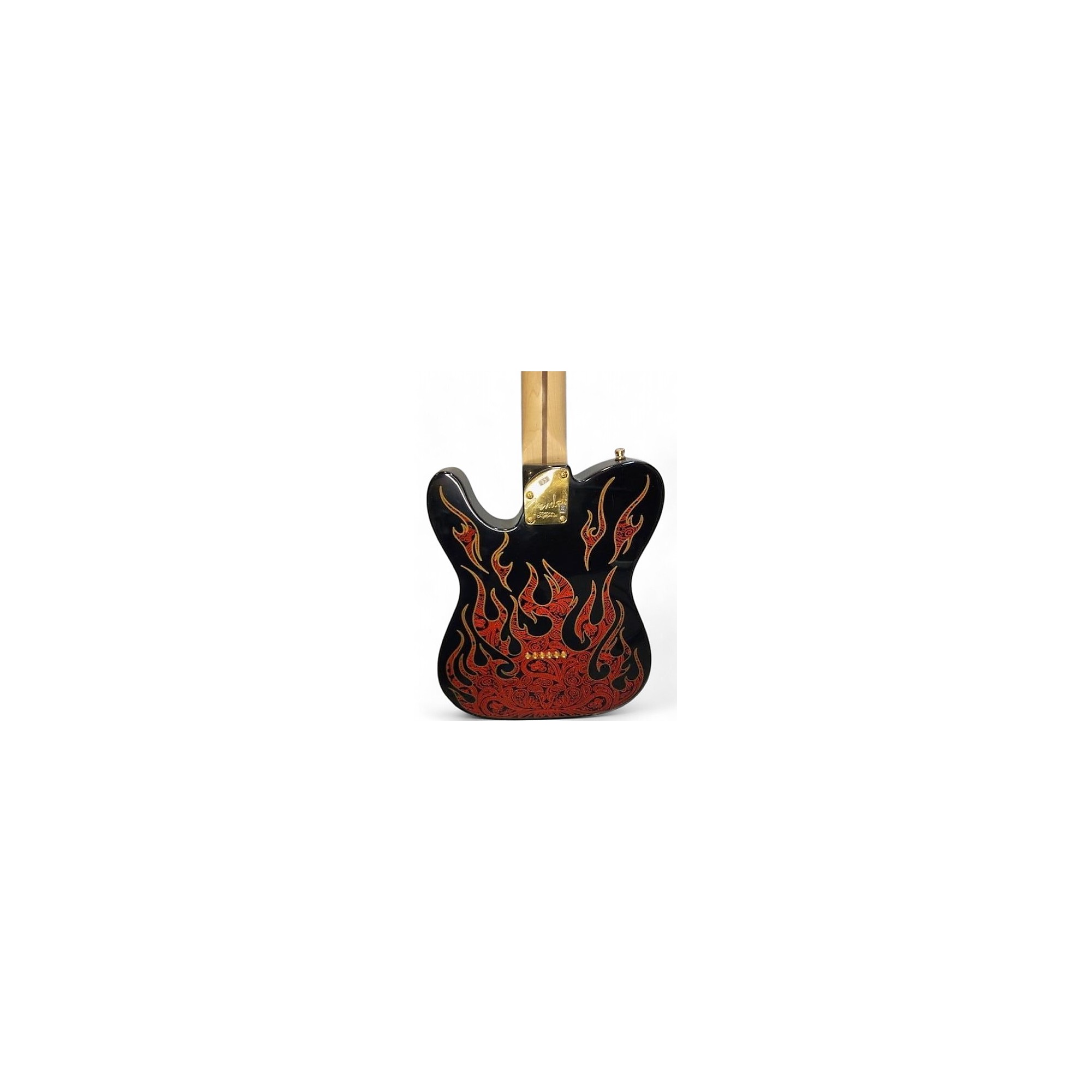 Vintage 1994 Fender JAMES BURTON TELECASTER Red Flame Solid Body