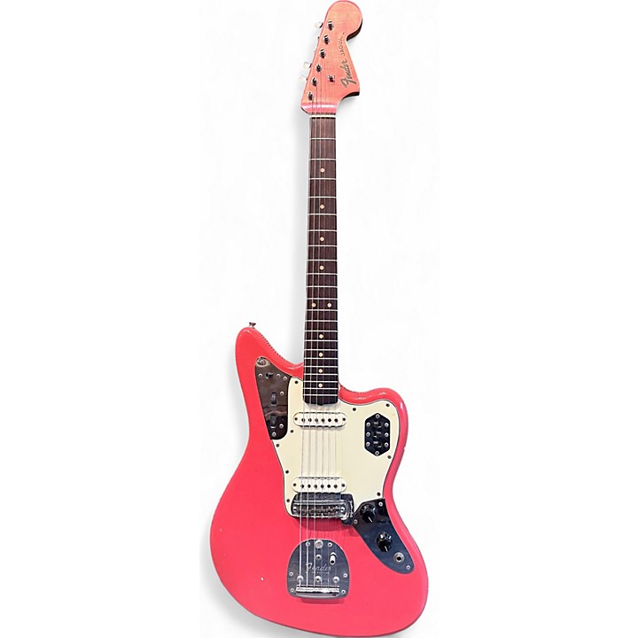Vintage 1964 Fender JAGUAR Fiesta Red Solid Body Electric Guitar