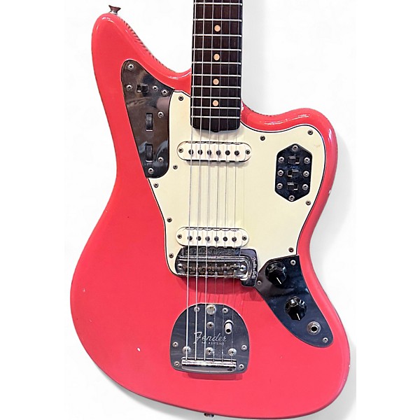 Vintage 1964 Fender JAGUAR Fiesta Red Solid Body Electric Guitar