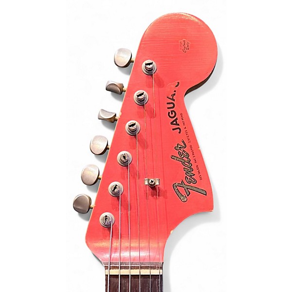 Vintage 1964 Fender JAGUAR Fiesta Red Solid Body Electric Guitar