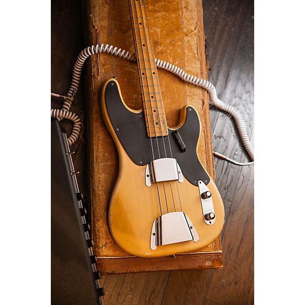 Vintage 1955 Fender PRECISION BASS Blonde Electric Bass Guitar