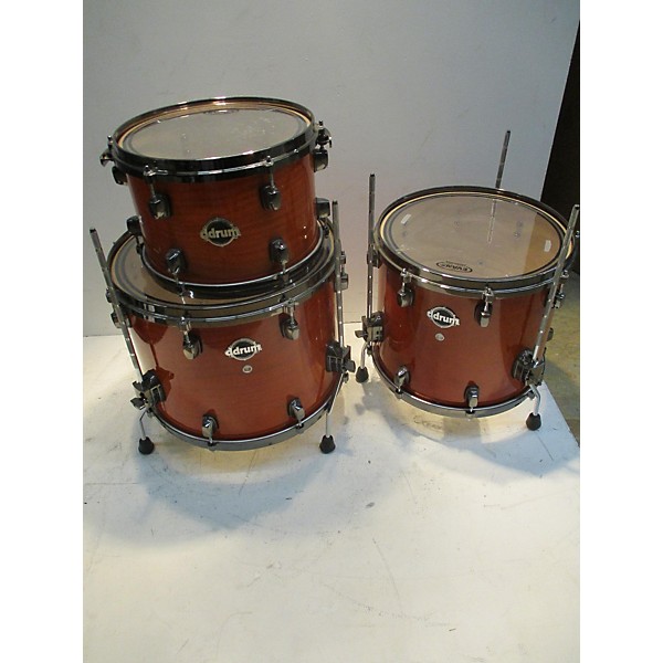 Used ddrum Used Ddrum 5 piece Dominion Ash 5 Piece Orange Drum Kit