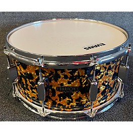 Used Barton Drums Used Barton Drums 14X6.5 Studio Custom Drum Black And Gold Pearl