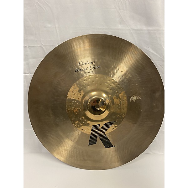 Used Zildjian 17in K Custom Hybrid China Cymbal