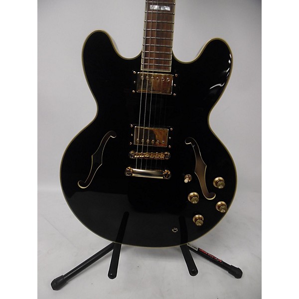 Used Epiphone Used Epiphone Sheraton II Black Hollow Body Electric Guitar