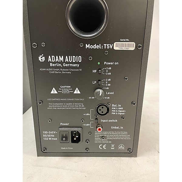 Used ADAM Audio T5V PAIR Powered Monitor