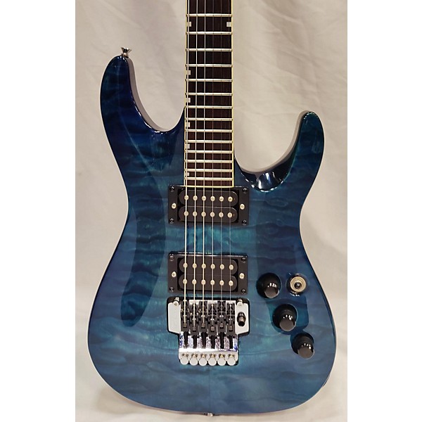 Used Grassroots By Esp Used Grassroots By ESP G-HR Trans Blue Solid Body Electric Guitar