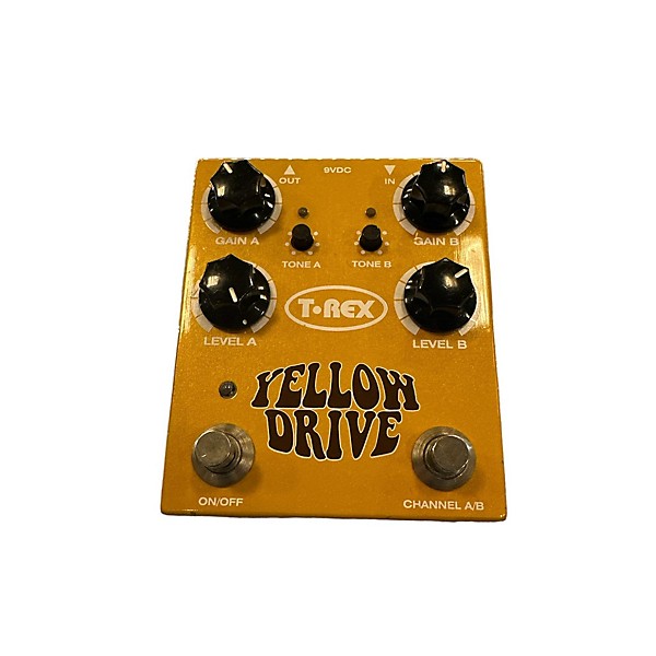 Used T-Rex Engineering Yellow Drive Distortion Effect Pedal