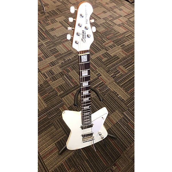 Used Sterling by Music Man Used Sterling By Music Man Mariposa Imperial White Solid Body Electric Guitar