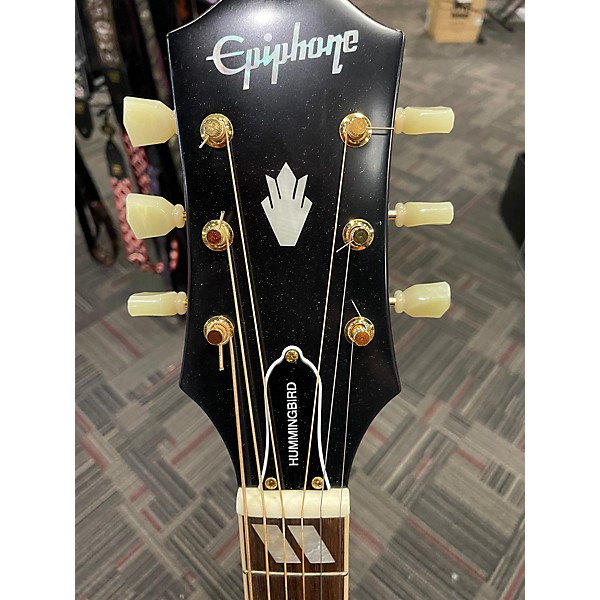 Used Epiphone Inspired By Gibson Humming Bird Acoustic Guitar