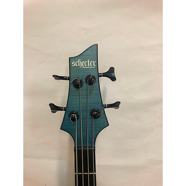 Used Schecter Guitar Research Used Schecter Guitar Research C4 Gt Baltic Blue Electric Bass Guitar