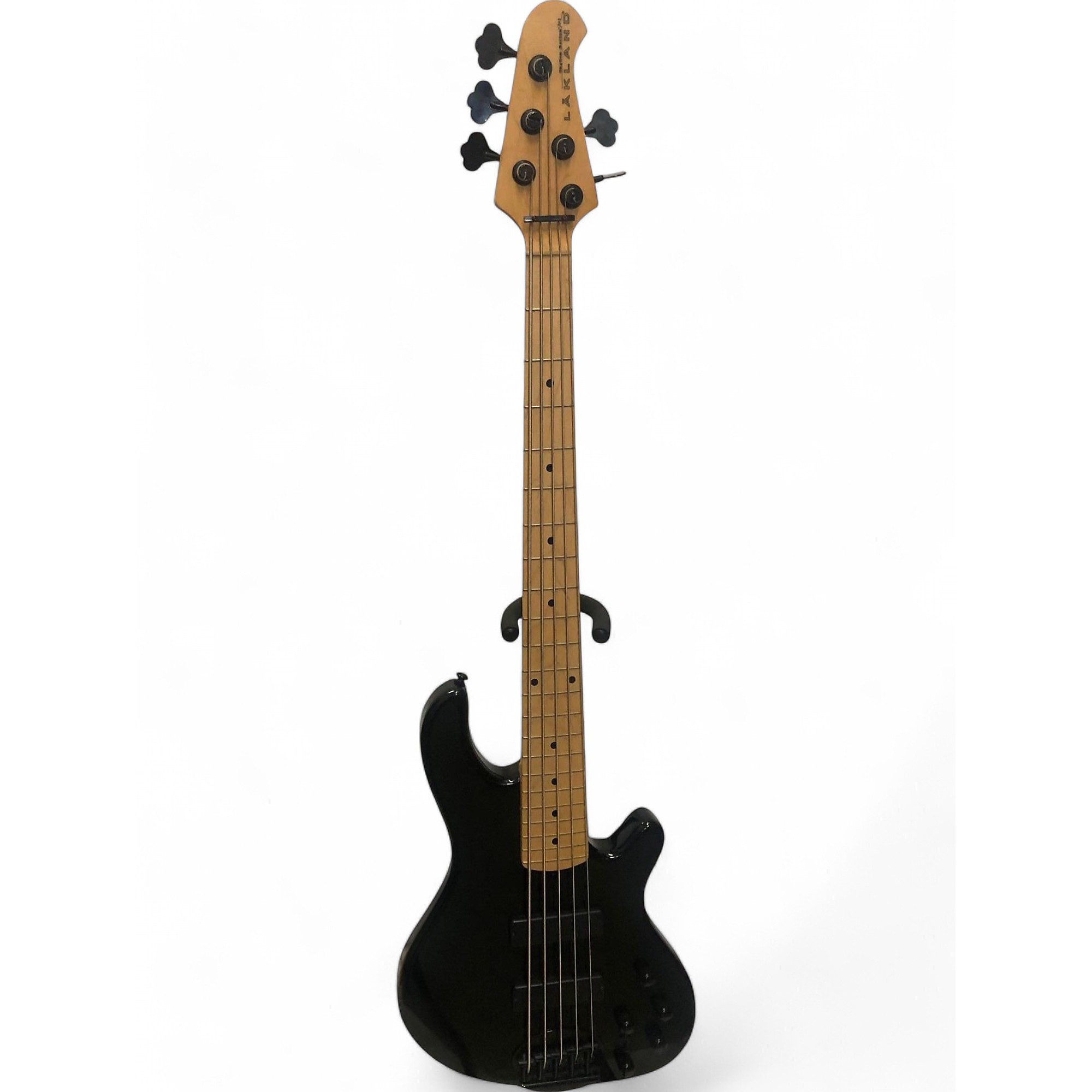 ベース Lakland Skyline Japan Series 5-String Lakland Skyline 55-02 5-String Bass Black Maple Fretboard