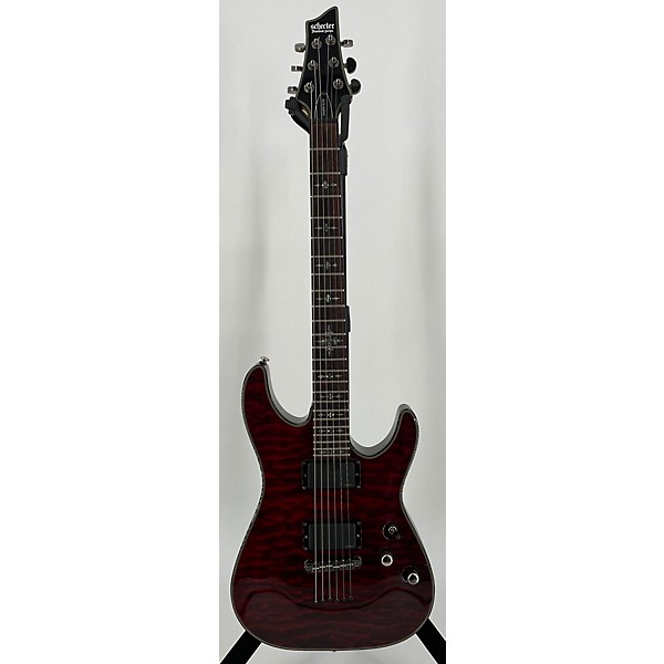 Used Schecter Guitar Research Damien Elite 6 Solid Body Electric Guitar ...