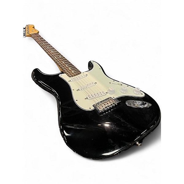 Used 2016 Fender American Standard Stratocaster Black Solid Body Electric Guitar
