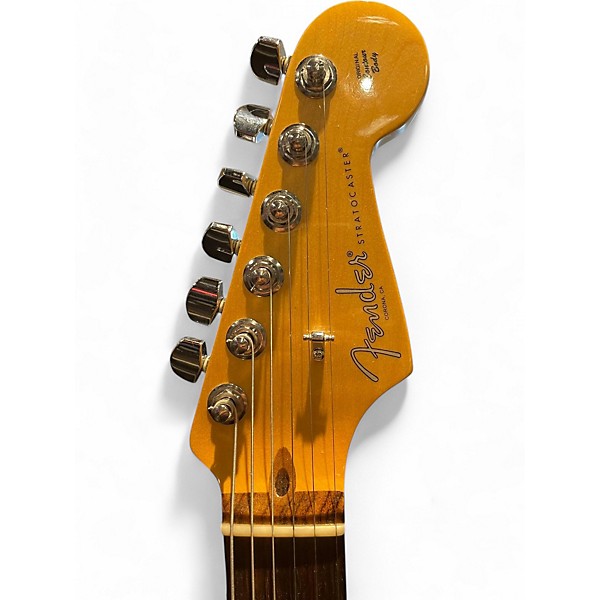 Used 2016 Fender American Standard Stratocaster Black Solid Body Electric Guitar