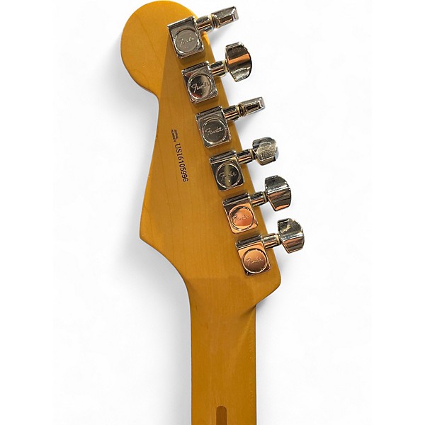 Used 2016 Fender American Standard Stratocaster Black Solid Body Electric Guitar