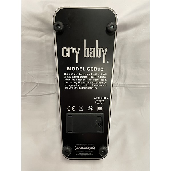 Used Dunlop GCB95 Original Crybaby Wah Effect Pedal