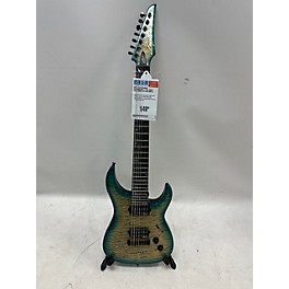 Used Legator Used Legator Ninja Performance 7 Teal Burst Solid Body Electric Guitar