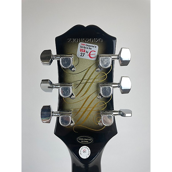 Used Epiphone Adam Jones Les Paul Custom Art Collection: Julie Heffernan's Silverburst Solid Body Electric Guitar